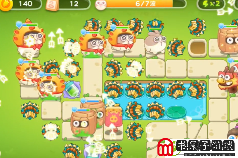 保卫萝卜4夏日垂钓19关攻略